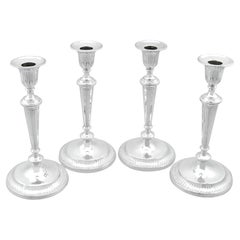 Antique Sterling Silver Candlesticks, '1919'