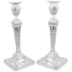 Antique Sterling Silver Candlesticks, 1921