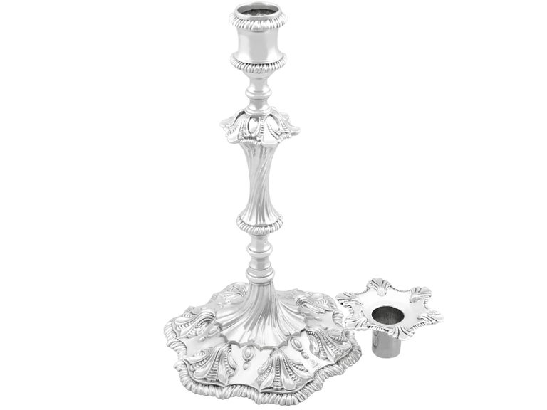 Antique Sterling Silver Candlesticks by Edmund Vincent For Sale at 1stDibs