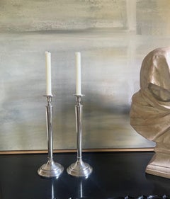 Antique Sterling Silver Candlesticks, Set of 2