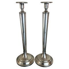 Antique Sterling Silver Candlesticks, Set of 2