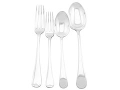 Antique Sterling Silver Canteen of Cutlery for Six Persons