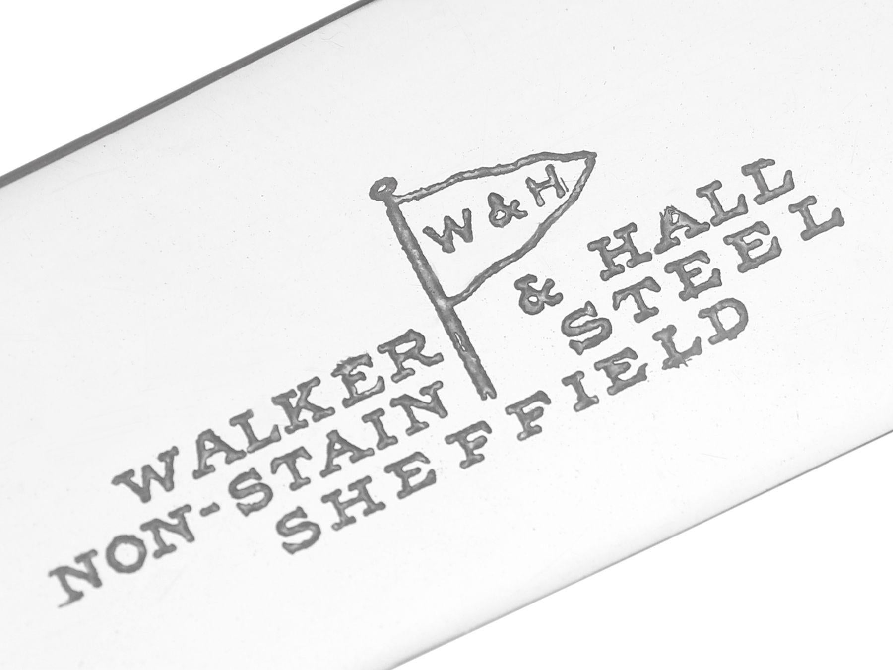 Walker & Hall Antique Sterling Silver Canteen of Cutlery for Twelve Persons 8