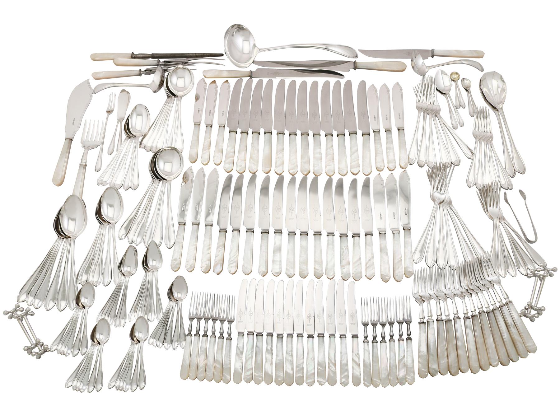 silver canteen of cutlery