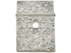 Antique Sterling Silver Card Case, 1835