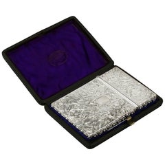 Antique Sterling Silver Card Case, 1835