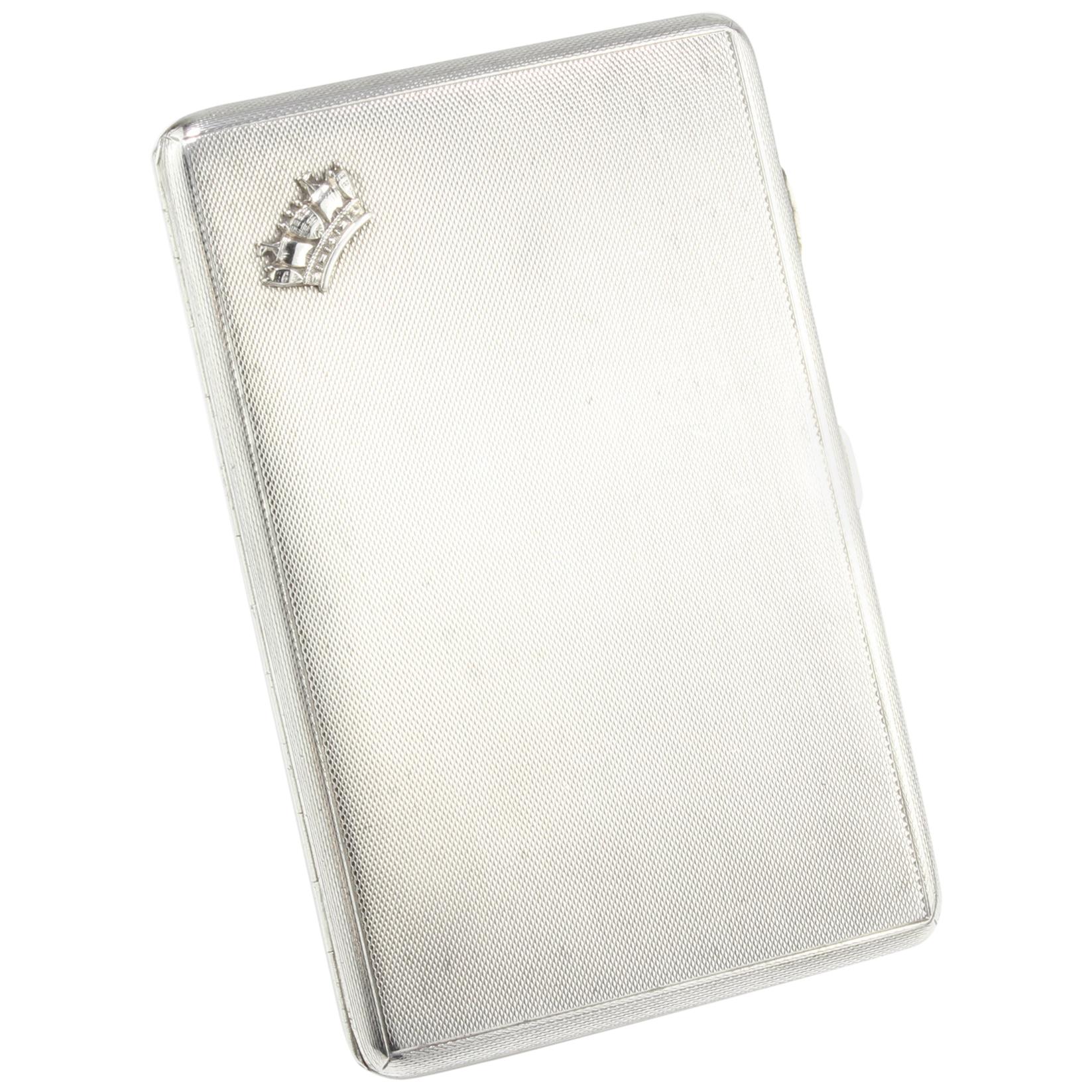 Antique sterling silver card case by Sampson Mordan & Co, 1932
