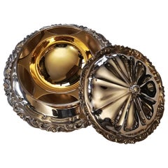 Antique Sterling Silver Caviar Dish