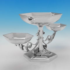 Glamorous 1913 Walker & Hall Silver Centrepiece – A Statement in Style