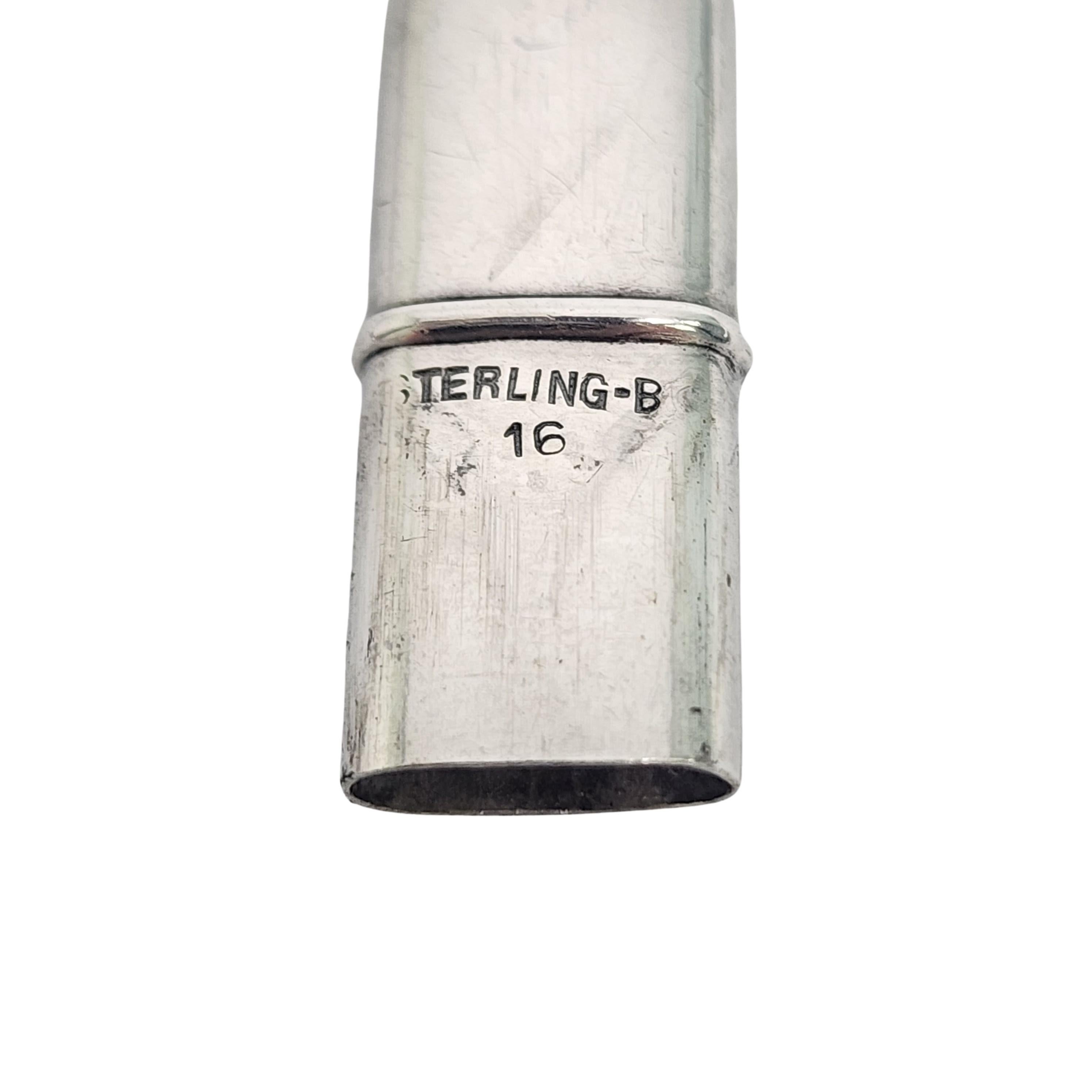 Étui à aiguille/crayon Chatelaine en argent sterling antique n° 16525 en vente 3
