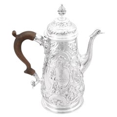 Antique Sterling Silver Coffee Pot 1748