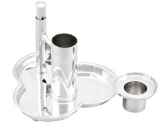 Antique Sterling Silver Combination Chamberstick and Cigar Cutter