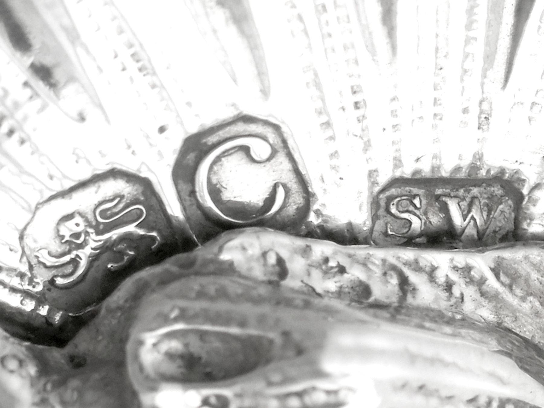 Antique Sterling Silver Covered Serving Dish For Sale 10