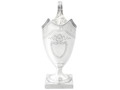 Antica brocca da crema o lattiera in argento sterling