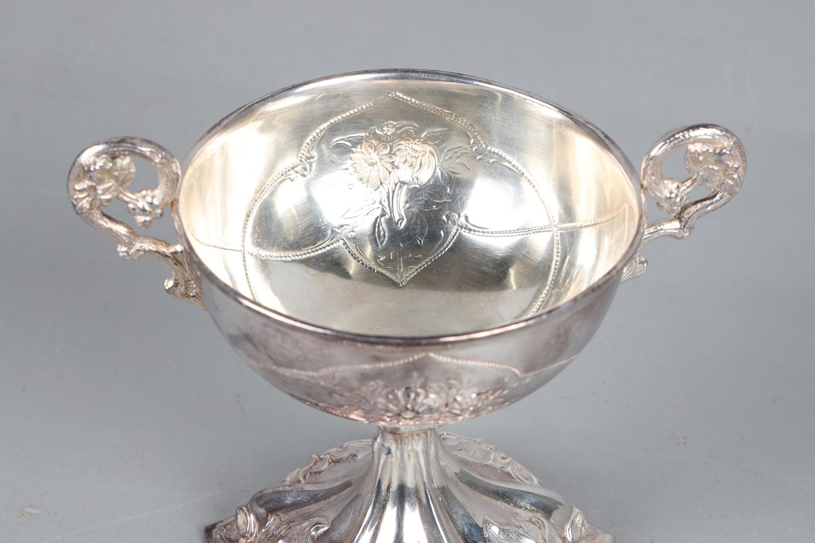 Rococo Revival Antique Sterling Silver Cup, European Rococo Decorative Bowl Cup for Sale