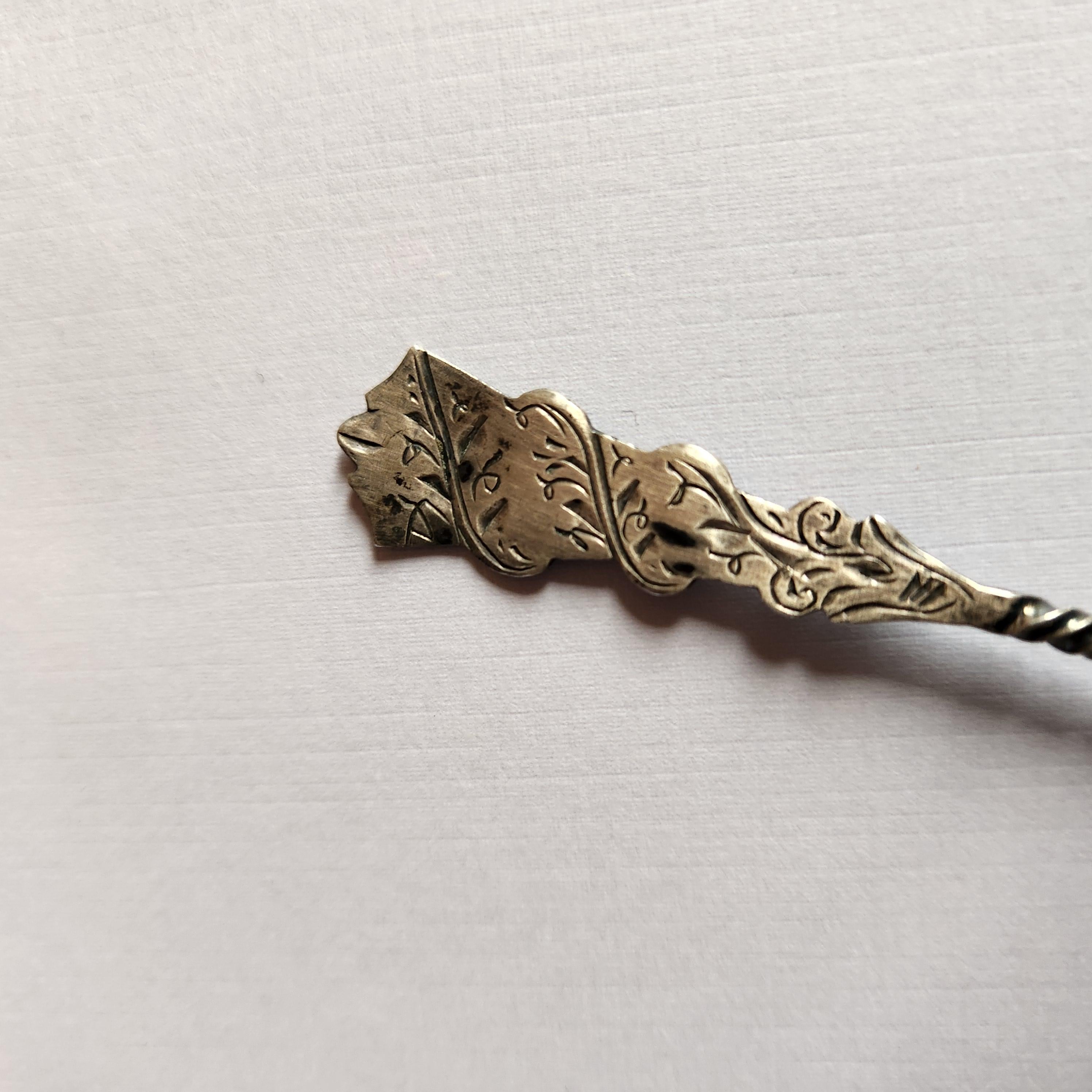 XX secolo Antico cucchiaio Demitasse in argento sterling in vendita