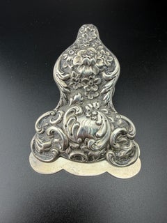 Antico fermaglio da scrivania in argento sterling