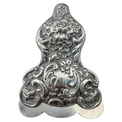 Antico fermaglio da scrivania in argento sterling