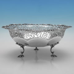 Antique sterling silver dish made by James Dixon & Sons in 1913