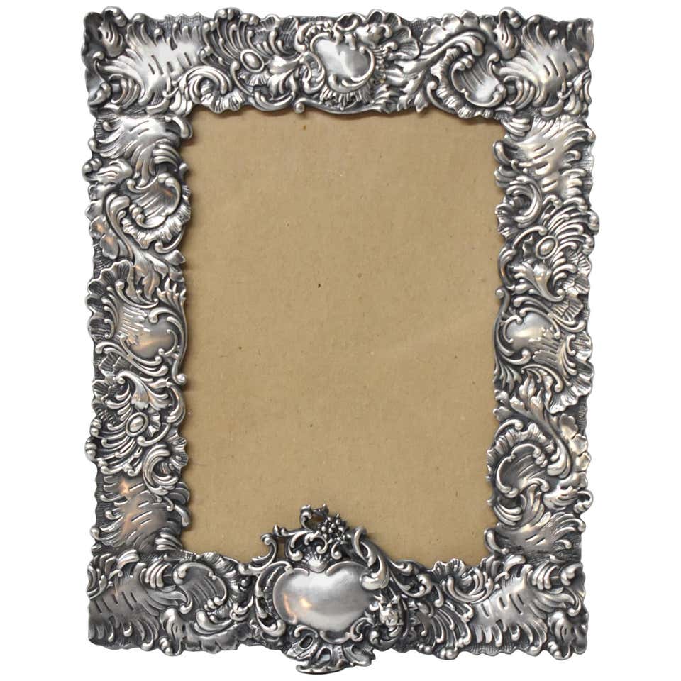 Antique Sterling Silver Easel Picture Frame by George W. Shiebler and ...
