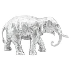 Antike Elefanten-Zuckerdose aus Sterlingsilber