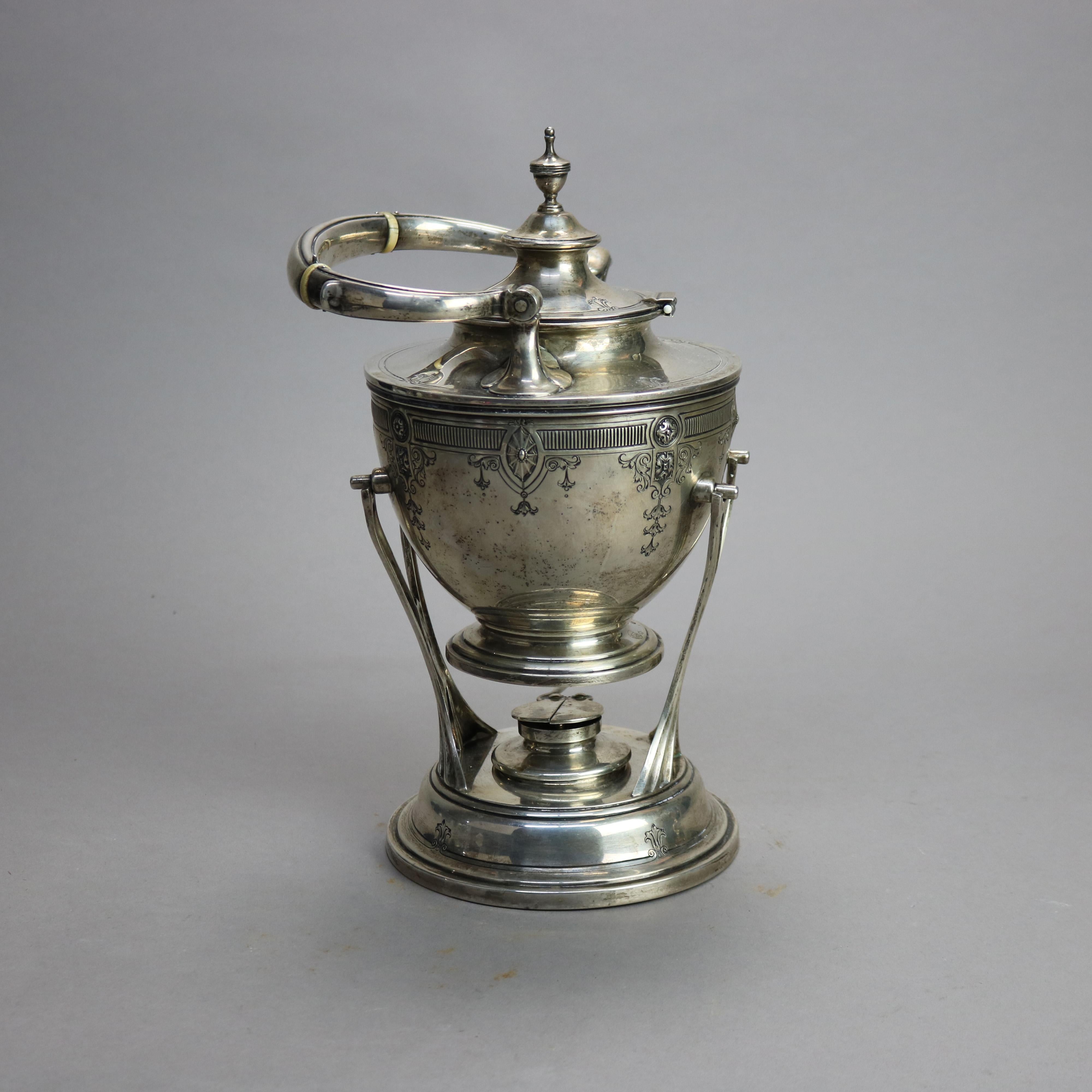 Antique Sterling Silver English Regency by Dominick & Haff, 134.1 TO In Good Condition For Sale In Big Flats, NY