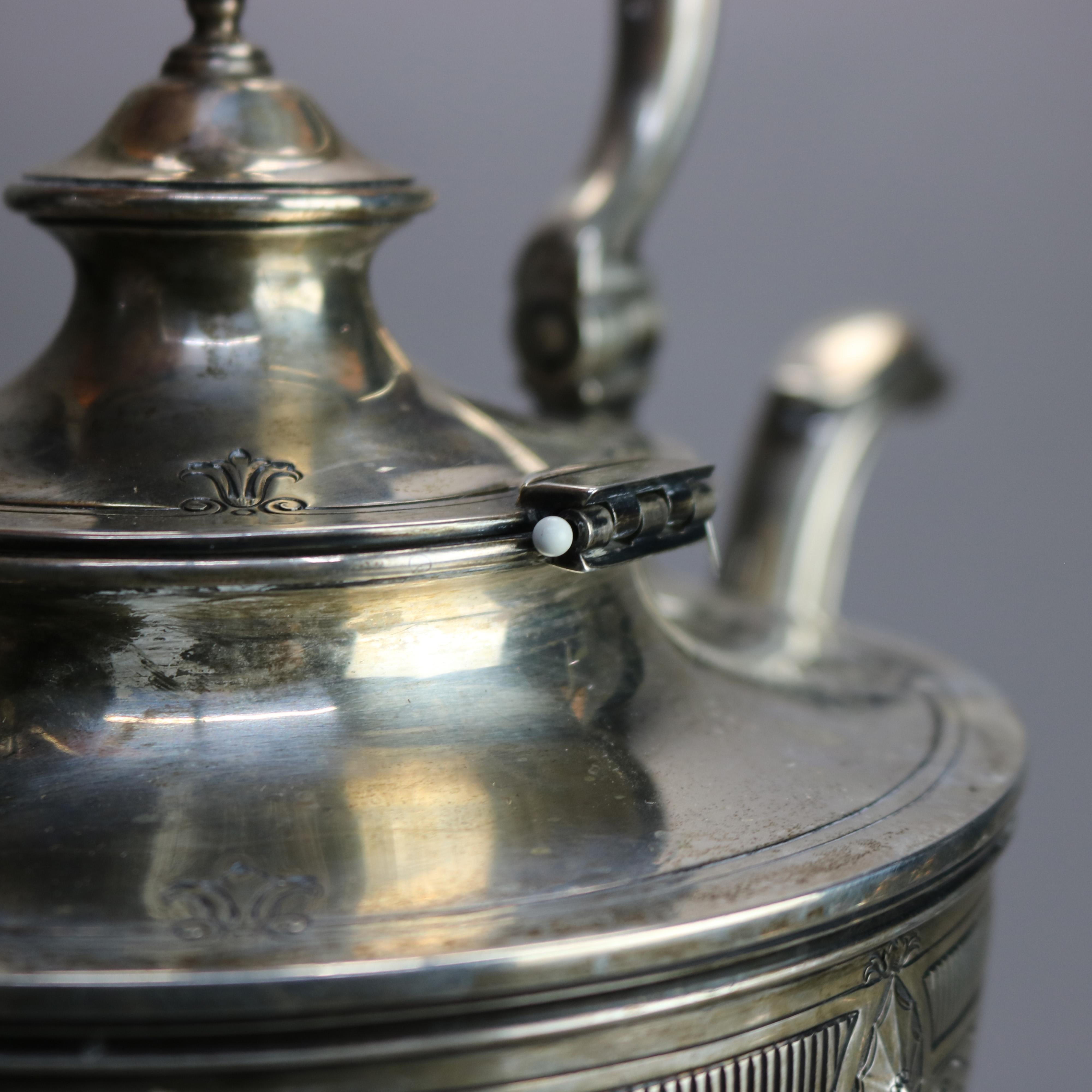 20th Century Antique Sterling Silver English Regency by Dominick & Haff, 134.1 TO For Sale