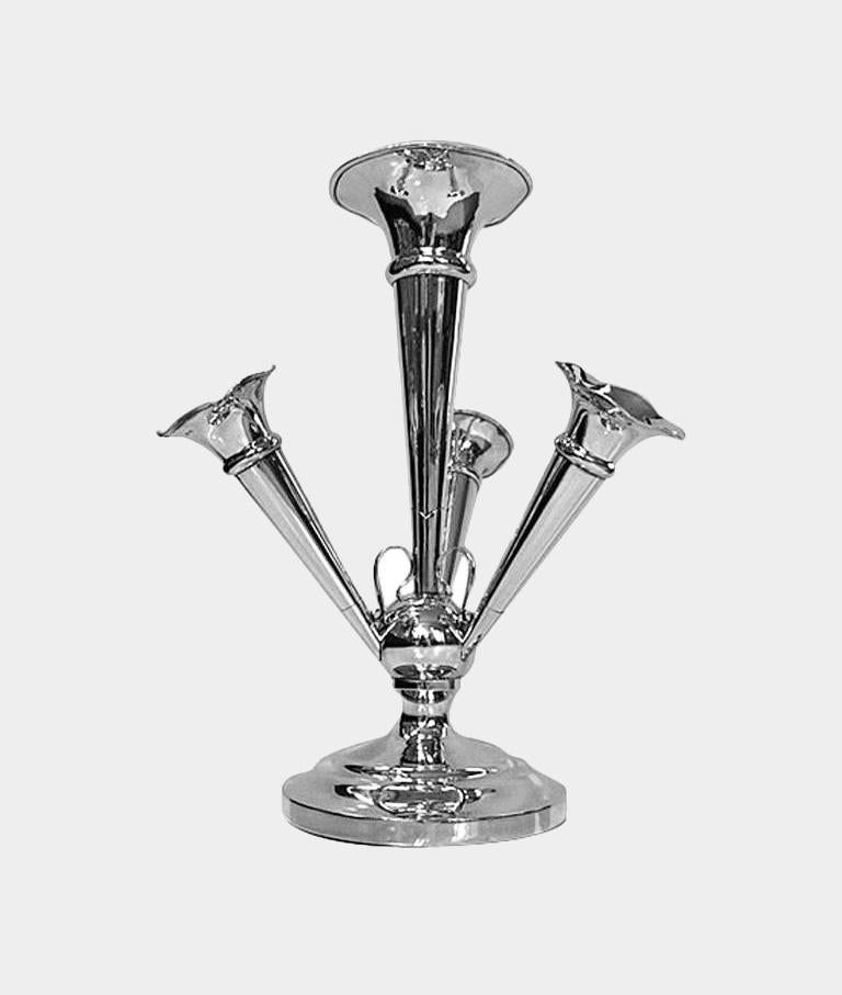 Georgian Antique Sterling Silver Epergne by the Martin Hall & Co., Birmingham, 1915