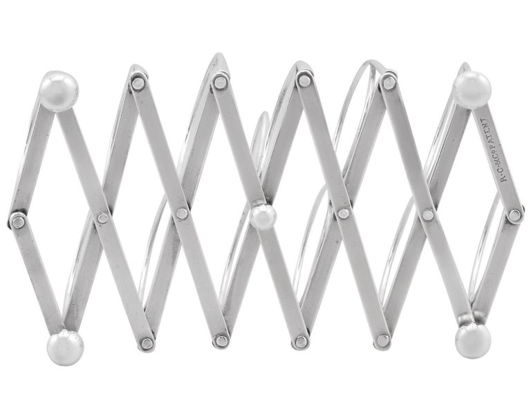 Toast Rack Expandable Antique Sterling Silver Expanding Toast Rack, Circa 1800 For Sale at ...