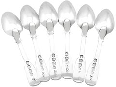 Antique Sterling Silver Fiddle Pattern Tradesman Spoons