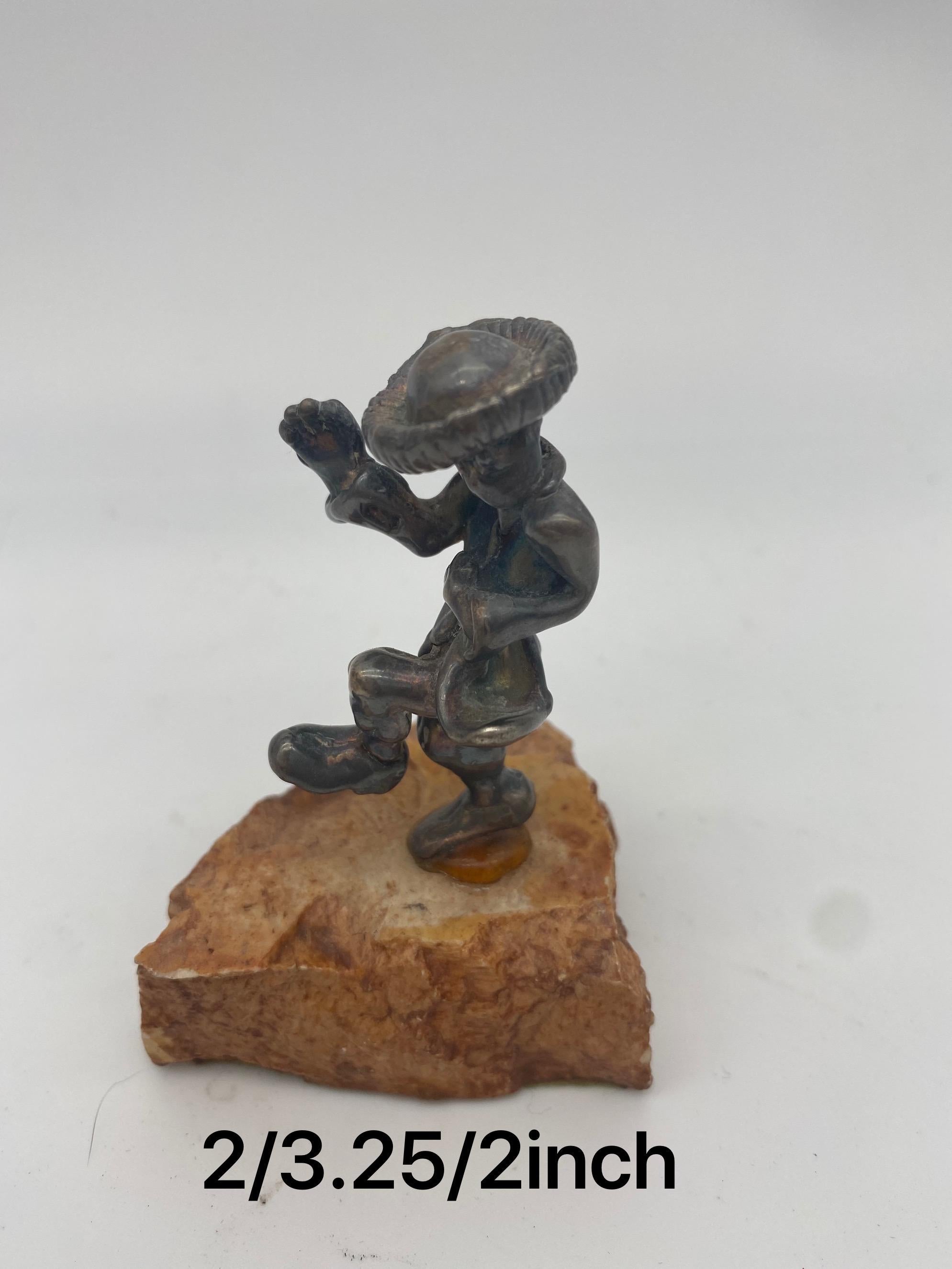 20th Century Antique Sterling Silver Figurines For Sale