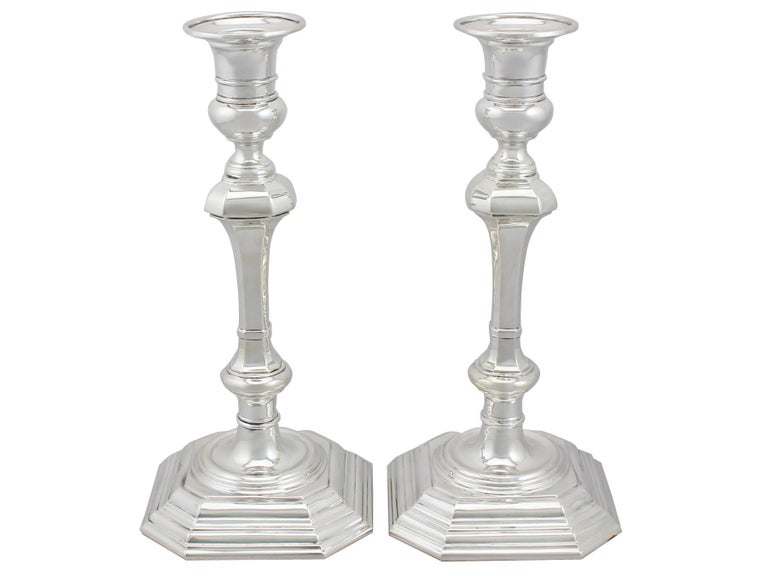 Antique Sterling Silver Five Light Candelabra, 1919 at 1stDibs