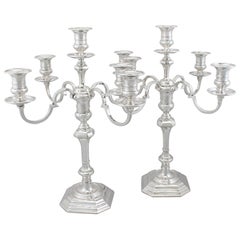 Antique Sterling Silver Five Light Candelabra, 1919