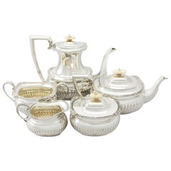 Antique Sterling Silver Five Piece Tea and Coffee Service, 1936