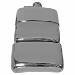 Antique Sterling Silver Flask Birmingham 1919 William Neal