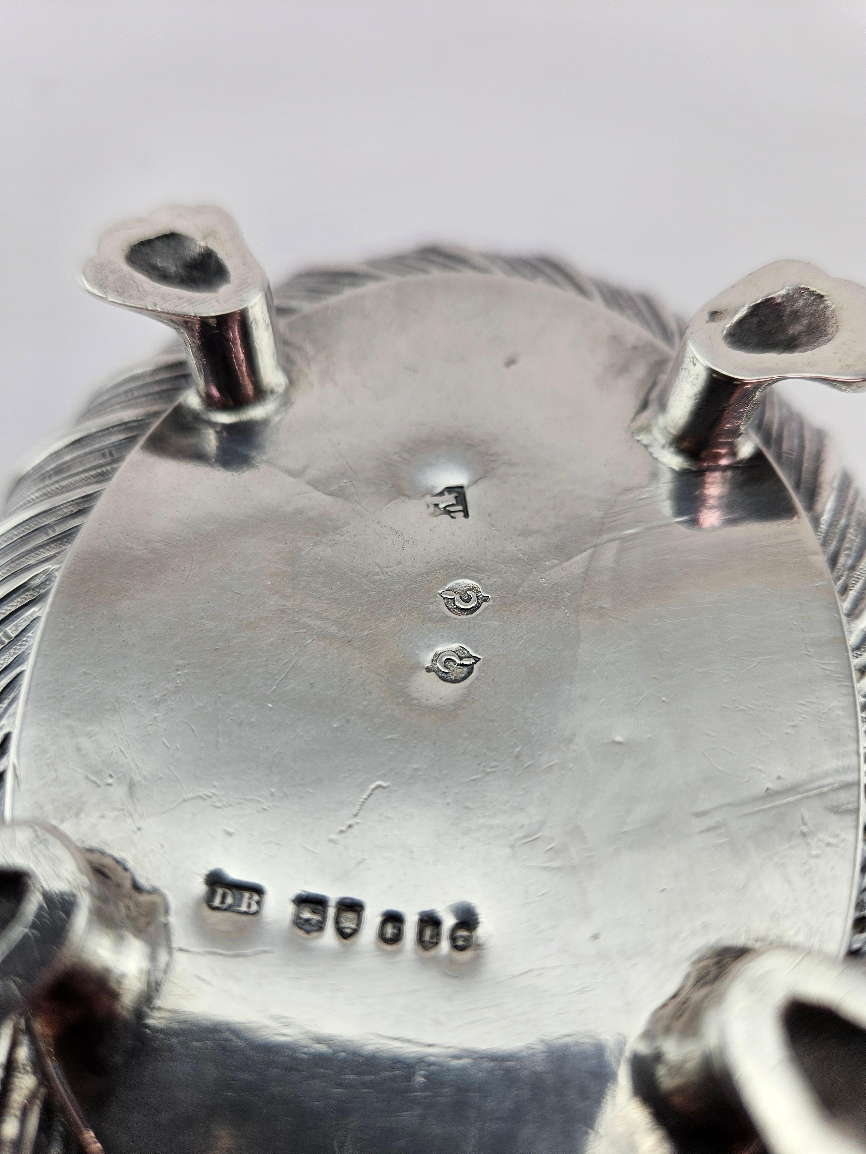 Antique Sterling Silver Footed Jewelry & Ring or Trinket Box 1