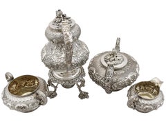 Antique Sterling Silver Four Piece Tea and Coffee Service, 1827