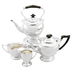 Antique Sterling Silver Four Piece Tea Service