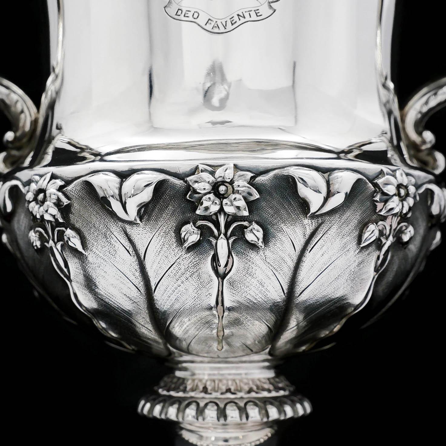 Antique Sterling Silver Georgian Cup / Vase in Campagna Form, Barnard, 1829 5