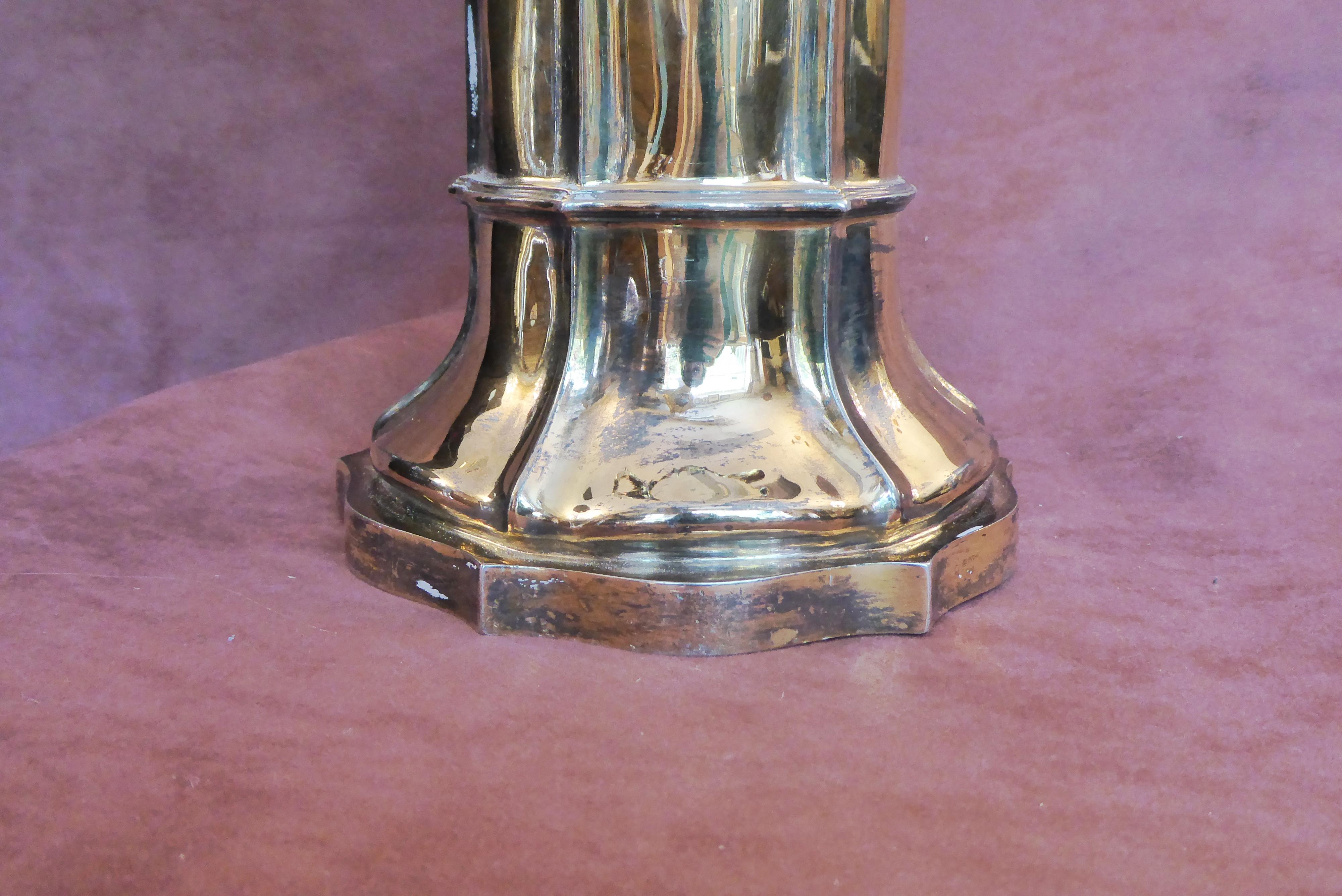 Antique Sterling Silver Gilt Wine Flagon, 1880 For Sale 4