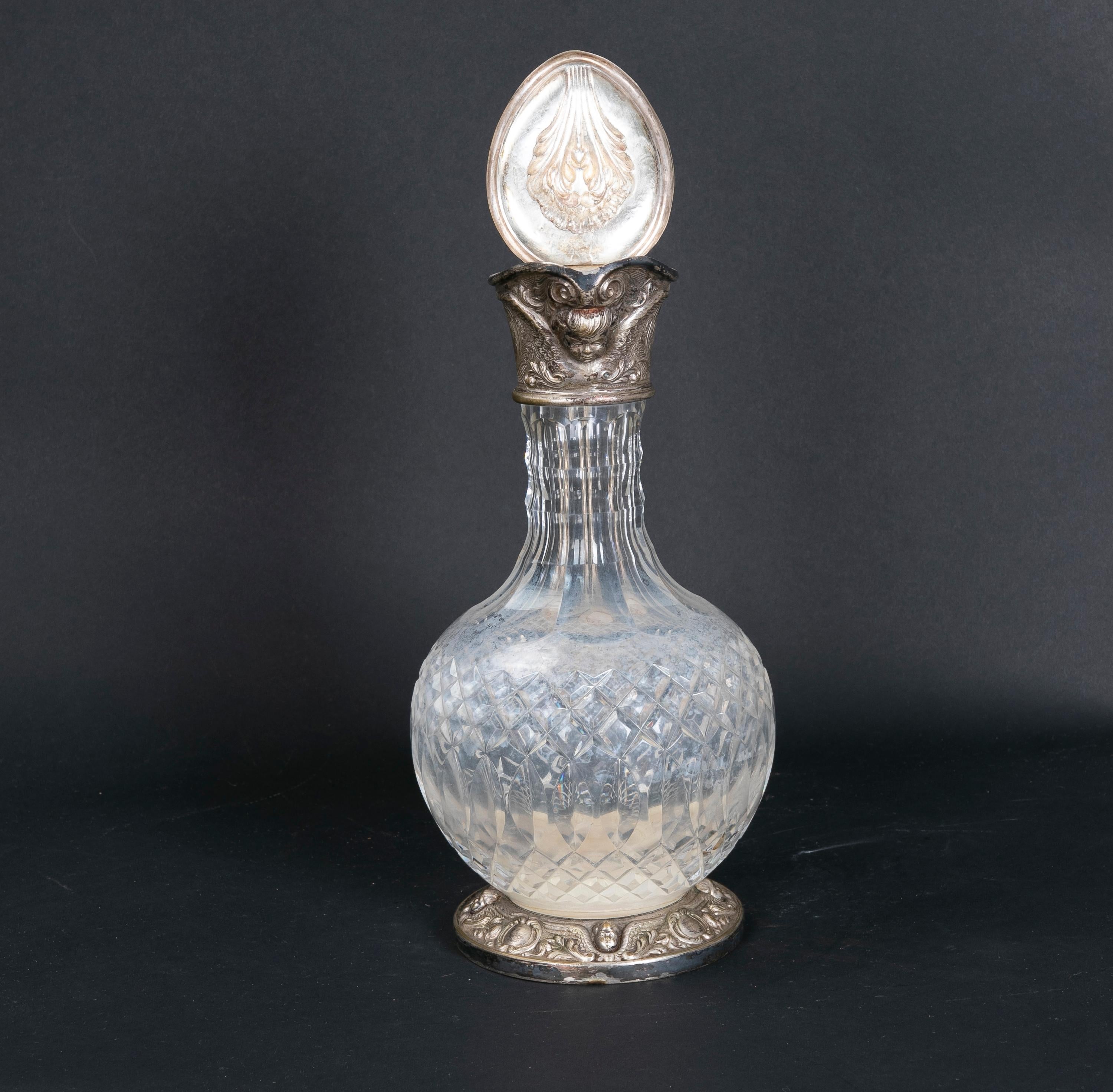 antique silver glass