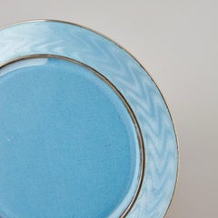 Cornice antica in argento sterling e smalto guilloché Circa 1920 Norvegia