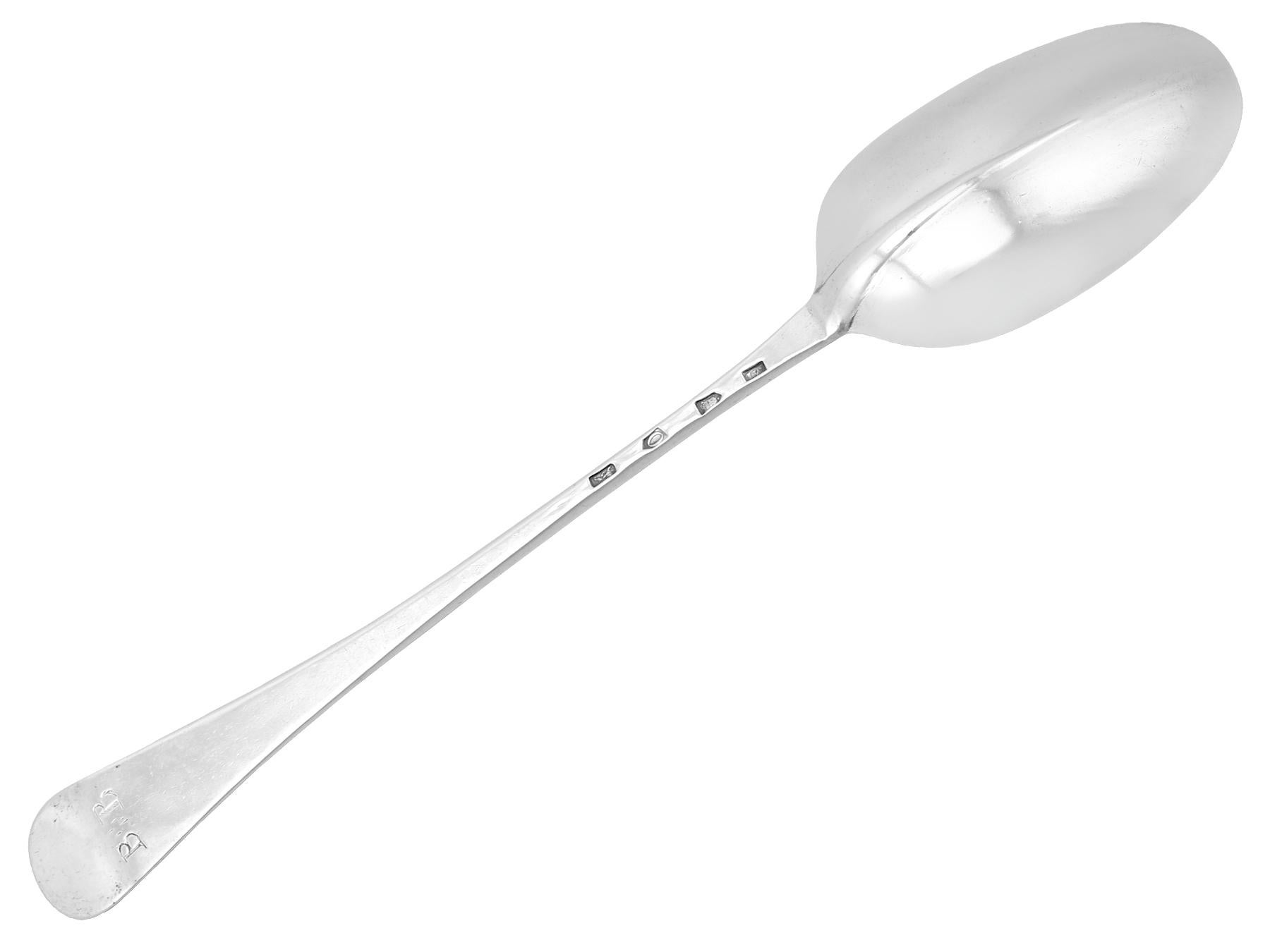 George II Antique Sterling Silver Hash Spoon For Sale