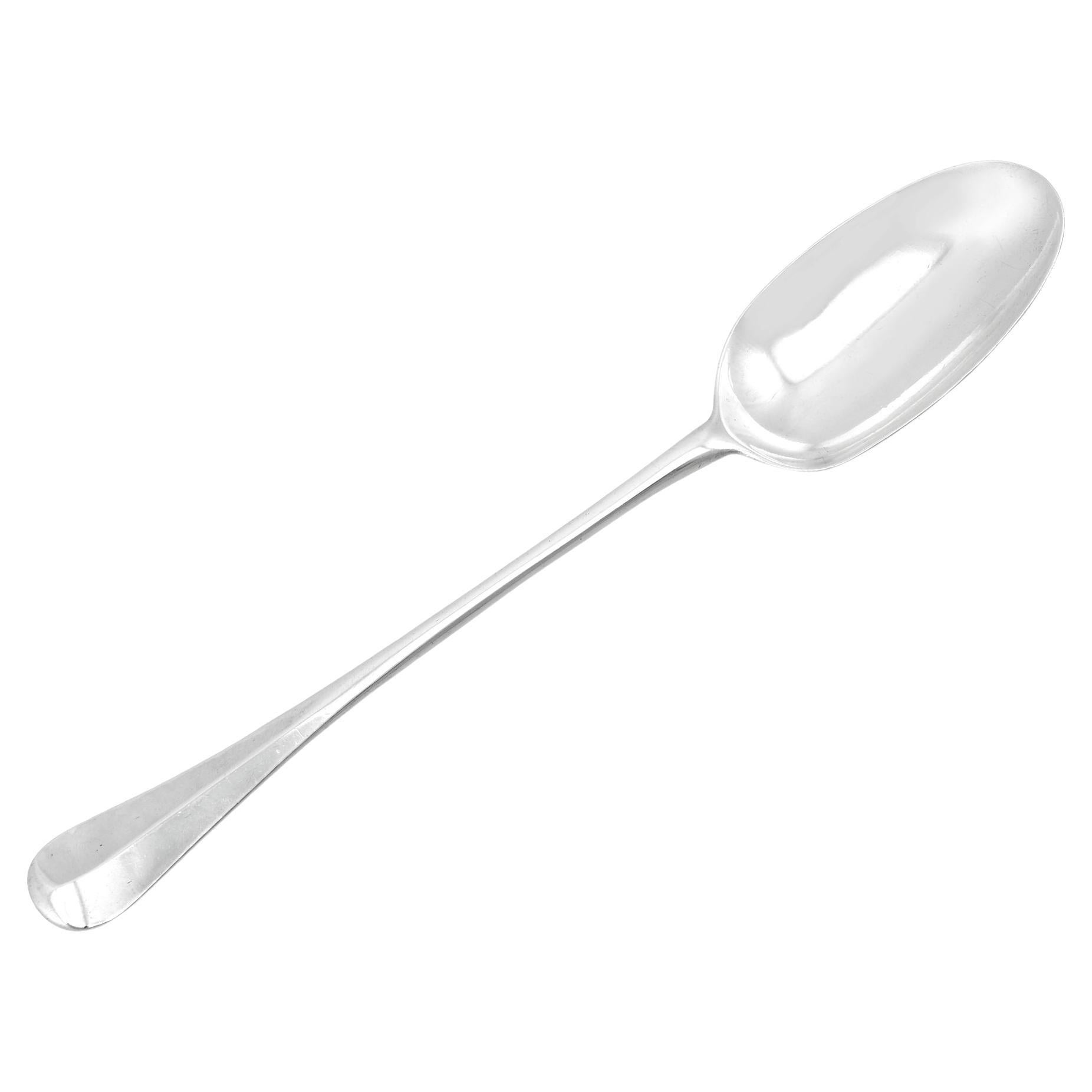 Antique Sterling Silver Hash Spoon For Sale