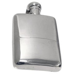 Antique Sterling Silver Hip Flask Birmingham 1888 Deakin and Francis