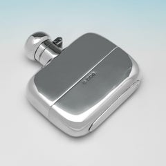 Antica fiaschetta in argento sterling con tazza rimovibile - Realizzata nel 1922