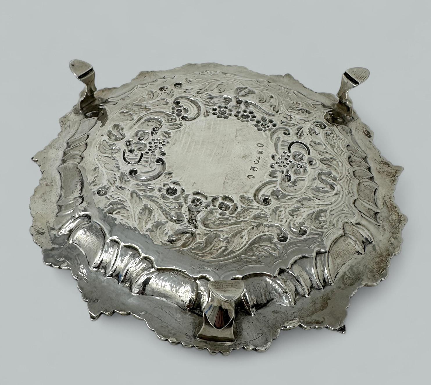 Bandeja para bebidas de plata de ley antigua irlandesa de Dublín William Nolan Plata esterlina en venta