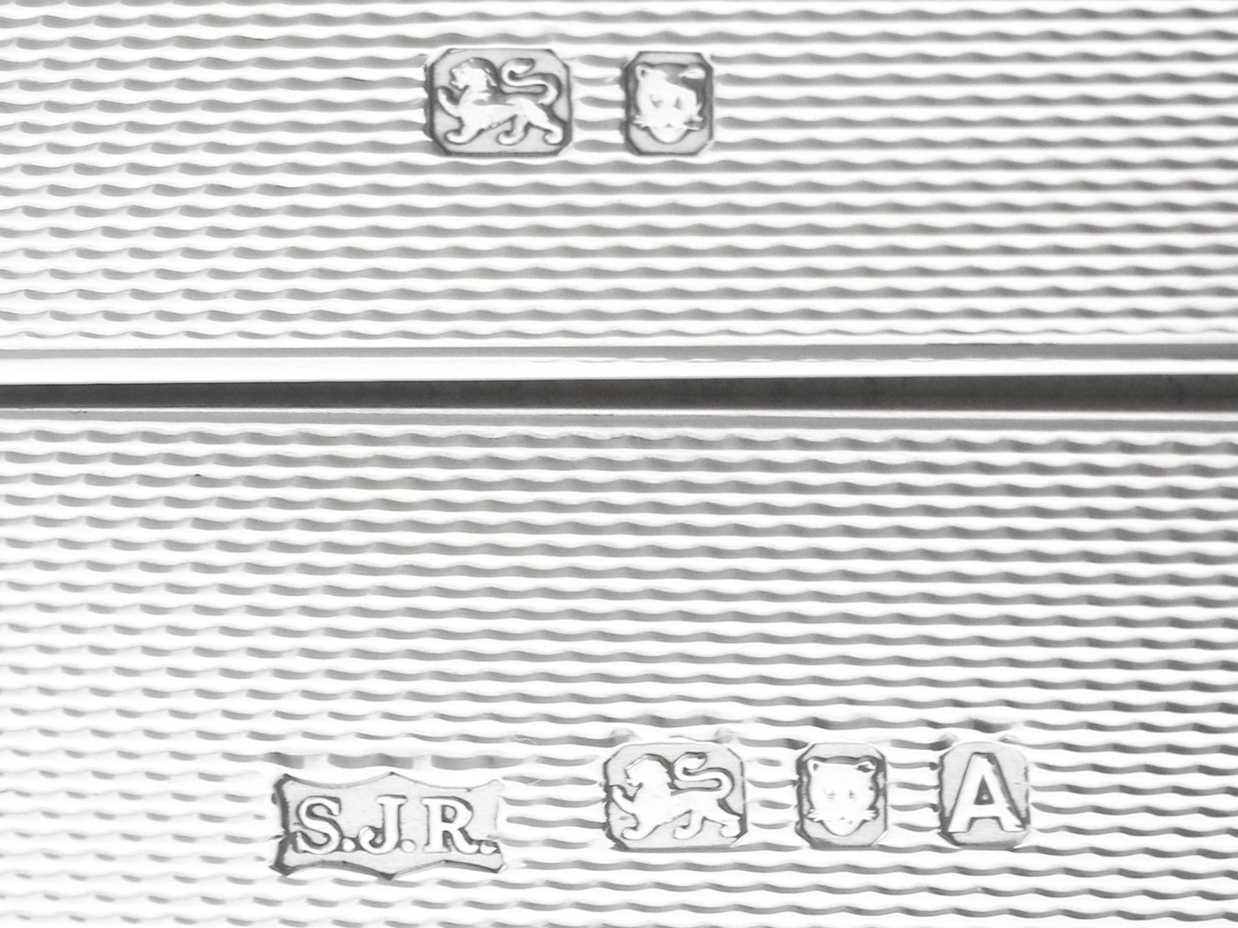 Scatola per gioielli in argento Sterling di S.J. Rose & Son in vendita 1