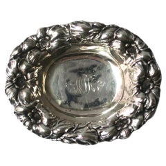 Used Sterling Silver Jewelry Dish in the Buccellati Style