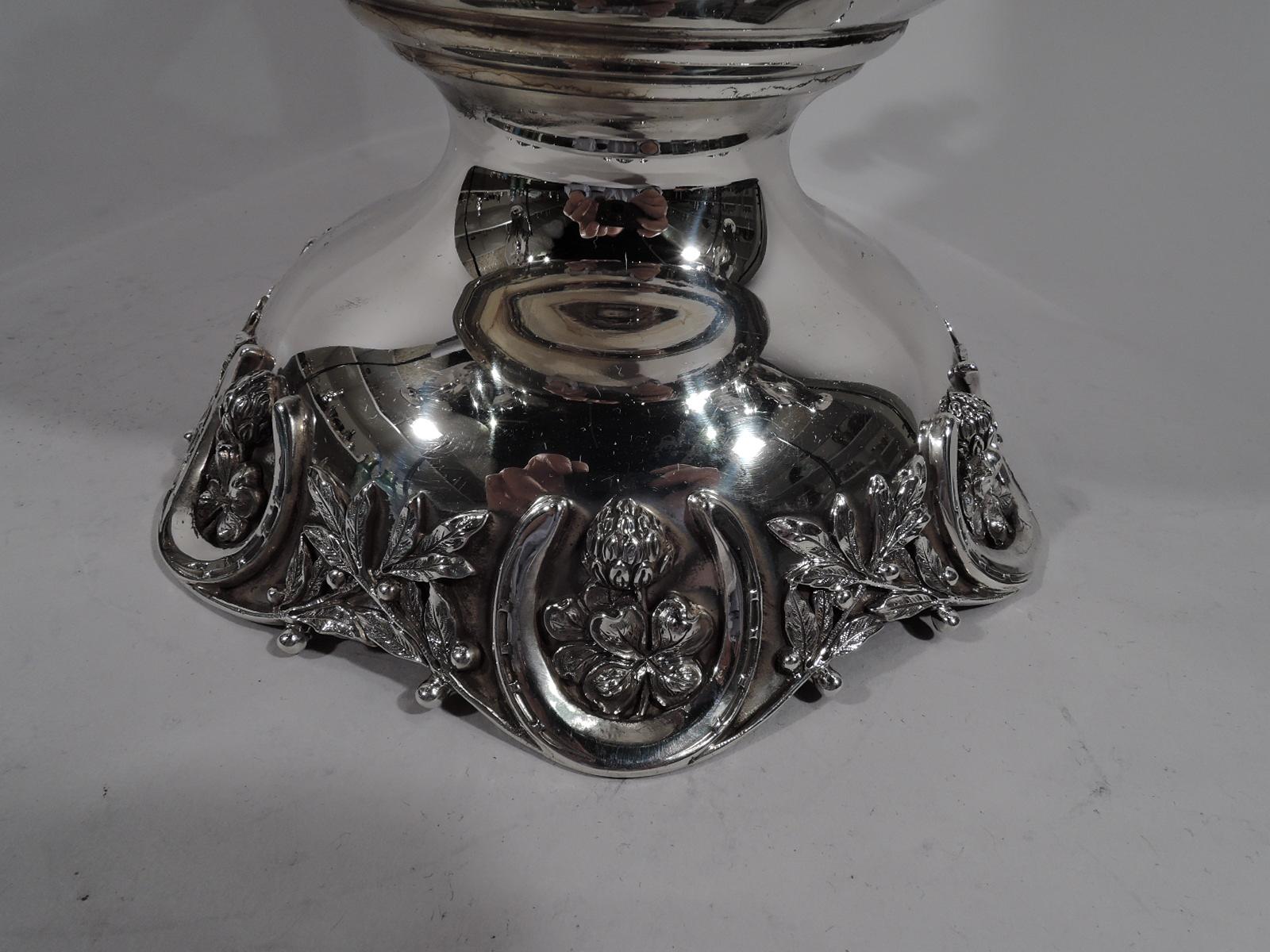 Antique Sterling Silver Kentucky Horse Race Loving Cup Trophy 5